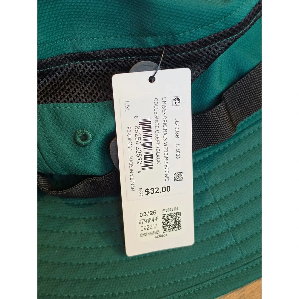Adidas Originals Webbing Boonie Hat Green Black JL4006 L/XL NWT